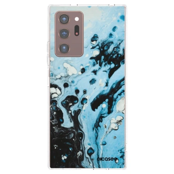 Picasee διαφανής θήκη σιλικόνης Samsung Galaxy Note 20 Ultra - Organic blue