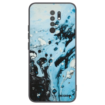 Picasee Μαύρη θήκη σιλικόνης για Xiaomi Redmi 9 - Organic blue