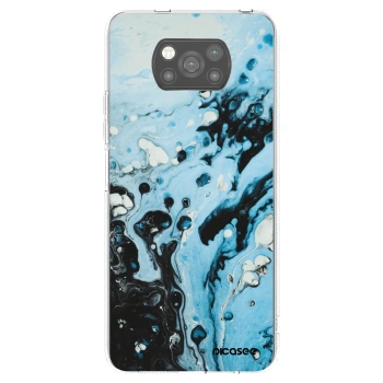 Picasee Μαύρη θήκη σιλικόνης για Xiaomi Poco X3 - Organic blue