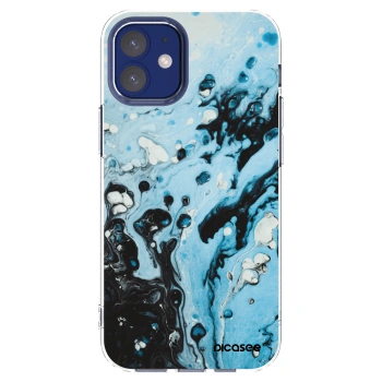 Picasee διαφανής θήκη σιλικόνης Apple iPhone 12 mini - Organic blue