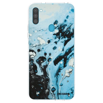 Picasee διαφανής θήκη σιλικόνης Samsung Galaxy M11 - Organic blue