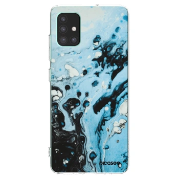 Picasee διαφανής θήκη σιλικόνης Samsung Galaxy M51 M515F - Organic blue