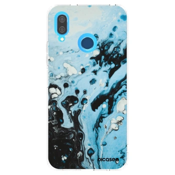 Picasee διαφανής θήκη σιλικόνης Huawei P20 Lite - Organic blue