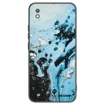 Picasee Μαύρη θήκη σιλικόνης για Xiaomi Redmi 9AT - Organic blue