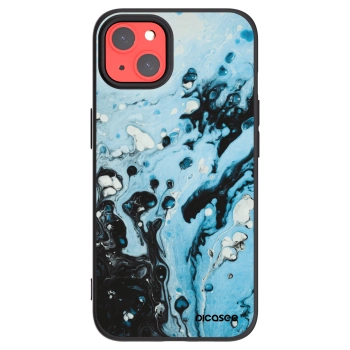 Picasee Μαύρη θήκη σιλικόνης για Apple iPhone 13 - Organic blue