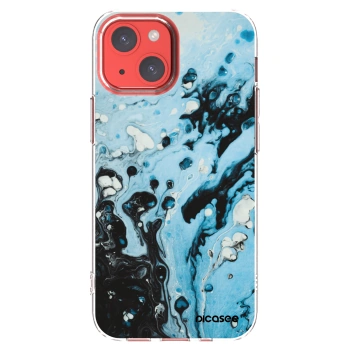 Picasee διαφανής θήκη σιλικόνης Apple iPhone 13 mini - Organic blue