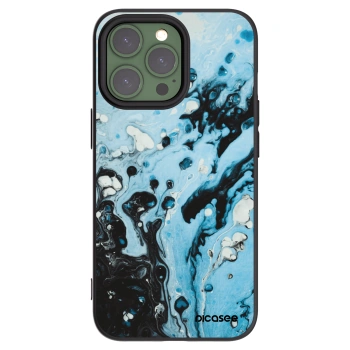 Picasee Μαύρη θήκη σιλικόνης για Apple iPhone 13 Pro - Organic blue