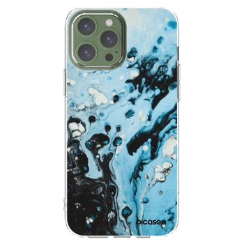 Picasee διαφανής θήκη σιλικόνης Apple iPhone 13 Pro Max - Organic blue