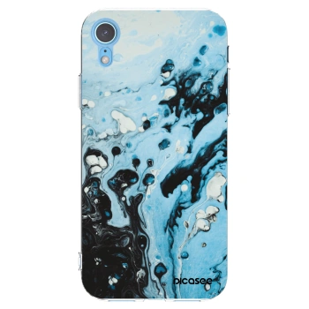 Picasee διαφανής θήκη σιλικόνης Apple iPhone XR - Organic blue
