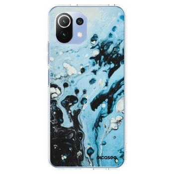 Picasee διαφανής θήκη σιλικόνης Xiaomi 11 Lite 5G NE - Organic blue