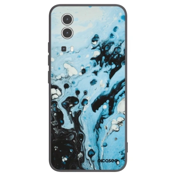 Picasee Μαύρη θήκη σιλικόνης για Vivo Y72 5G - Organic blue