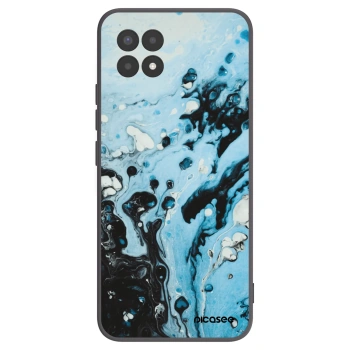 Picasee Μαύρη θήκη σιλικόνης για Realme 8i - Organic blue