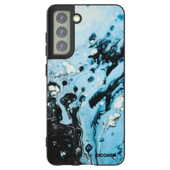 Picasee Μαύρη θήκη σιλικόνης για Samsung Galaxy S21 FE 5G - Organic blue