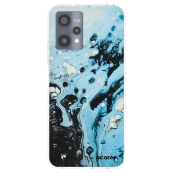 Picasee διαφανής θήκη σιλικόνης Realme 9 Pro 5G - Organic blue