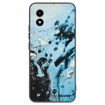 Picasee Μαύρη θήκη σιλικόνης για Vivo Y01 - Organic blue