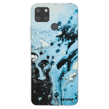Picasee διαφανής θήκη σιλικόνης Realme C21Y - Organic blue