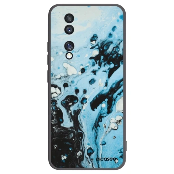 Picasee Μαύρη θήκη σιλικόνης για Honor 70 - Organic blue