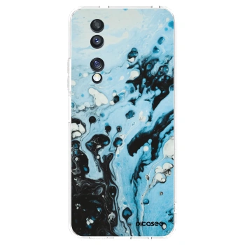 Picasee διαφανής θήκη σιλικόνης Honor 70 - Organic blue