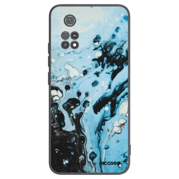 Picasee Μαύρη θήκη σιλικόνης για Xiaomi Poco M4 Pro - Organic blue