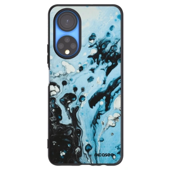 Picasee Μαύρη θήκη σιλικόνης για Honor X7 - Organic blue