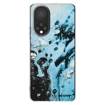 Picasee διαφανής θήκη σιλικόνης Honor X7 - Organic blue