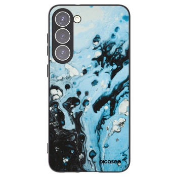 Picasee Μαύρη θήκη σιλικόνης για Samsung Galaxy S23+ 5G - Organic blue