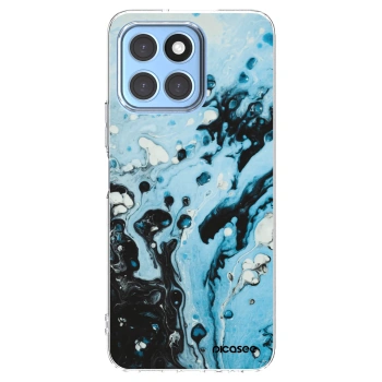 Picasee διαφανής θήκη σιλικόνης Honor X8 5G - Organic blue