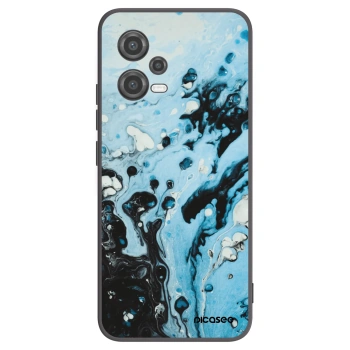 Picasee Μαύρη θήκη σιλικόνης για Xiaomi Poco X5 - Organic blue