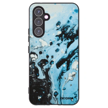 Picasee Μαύρη θήκη σιλικόνης για Samsung Galaxy A54 5G A546B - Organic blue