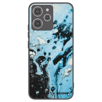 Picasee Μαύρη θήκη σιλικόνης για Xiaomi Redmi 12 4G - Organic blue