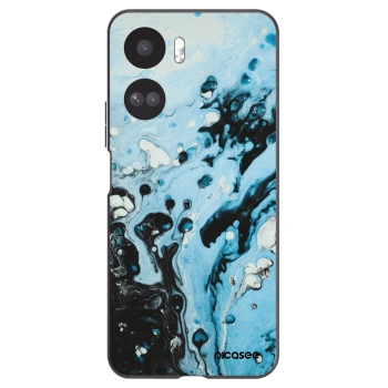 Picasee Μαύρη θήκη σιλικόνης για Honor 90 Lite 5G - Organic blue