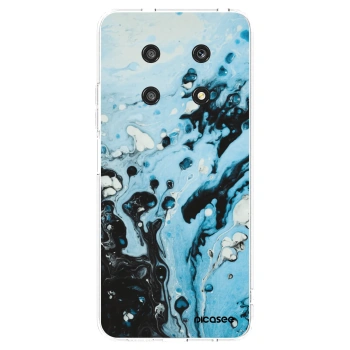 Picasee διαφανής θήκη σιλικόνης Honor Magic4 Lite 5G - Organic blue
