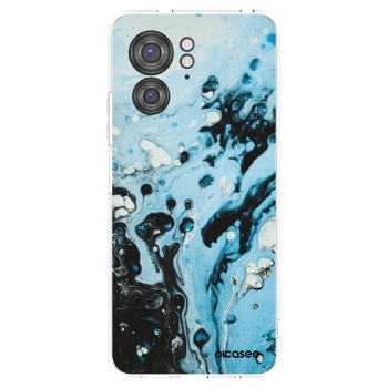 Picasee διαφανής θήκη σιλικόνης Motorola Edge 40 - Organic blue