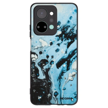 Picasee Μαύρη θήκη σιλικόνης για Honor X7a - Organic blue