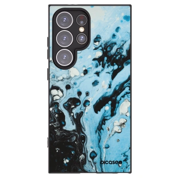 Picasee Μαύρη θήκη σιλικόνης για Samsung Galaxy S24 Ultra S928B 5G - Organic blue