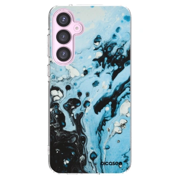 Picasee διαφανής θήκη σιλικόνης Samsung Galaxy A55 5G A556B - Organic blue