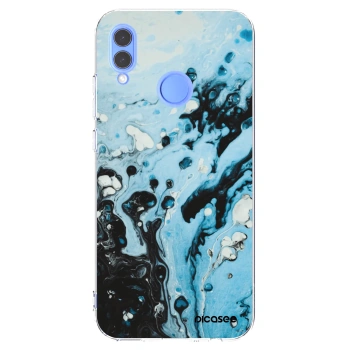 Picasee διαφανής θήκη σιλικόνης Huawei P Smart 2019 - Organic blue