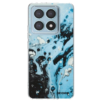Picasee διαφανής θήκη σιλικόνης Xiaomi 14T Pro - Organic blue