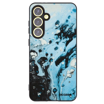 Picasee Μαύρη θήκη σιλικόνης για Samsung Galaxy S24 FE S721B - Organic blue