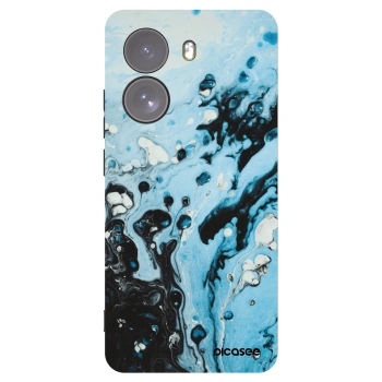 Picasee Μαύρη θήκη σιλικόνης για Xiaomi Poco X7 - Organic blue