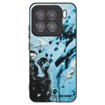 Picasee Μαύρη θήκη σιλικόνης για Xiaomi 15 - Organic blue