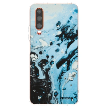 Picasee διαφανής θήκη σιλικόνης Huawei P30 - Organic blue