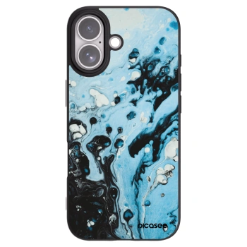 Picasee Μαύρη θήκη σιλικόνης για Apple iPhone 17 - Organic blue