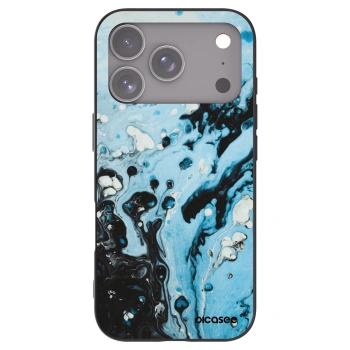Picasee Μαύρη θήκη σιλικόνης για Apple iPhone 17 Pro - Organic blue