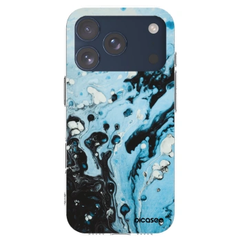 Picasee διαφανής θήκη σιλικόνης Apple iPhone 17 Pro - Organic blue