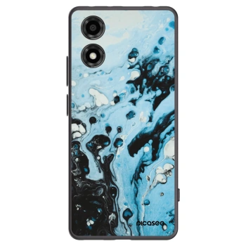 Picasee Μαύρη θήκη σιλικόνης για Motorola Moto E14 - Organic blue