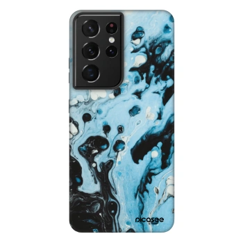 Picasee Fashion Case για Samsung Galaxy S21 Ultra 5G G998B - Organic blue
