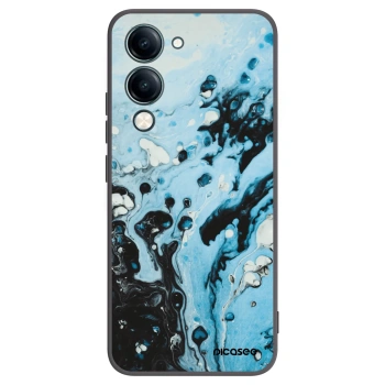 Picasee Μαύρη θήκη σιλικόνης για Vivo Y29s 5G - Organic blue