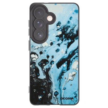 Picasee Μαύρη θήκη σιλικόνης για Samsung Galaxy S26 - Organic blue
