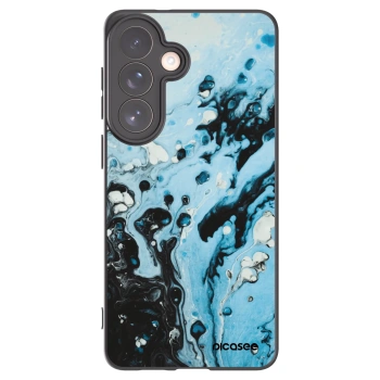 Picasee Μαύρη θήκη σιλικόνης για Samsung Galaxy S26+ - Organic blue